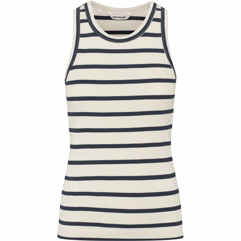 SRAdelynn Stripe Tank Top – GOTS – 230 Total Eclipse Stripe