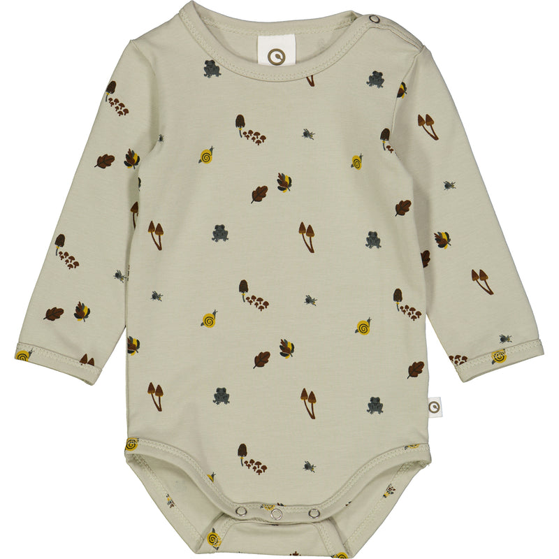 Forest l/s body 1582068500 - Soft green/ Mustard/ Bark