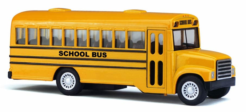Skolebus i metal, gul style nr: 2321