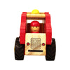 Wooden fire truck with rubber wheels style no: 2632