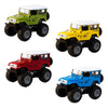 Monster truck Jeep med pull-back, 4 assorterede farver