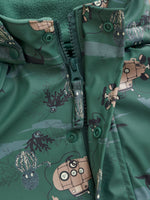 Rainwear Set - AOP, w. fleece - Smoke Pine