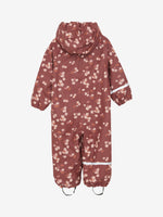 Rainwear Suit - AOP, w. fleece - Apple Butter