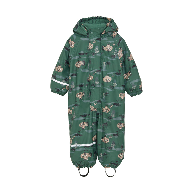 Rainwear Suit - AOP, w. fleece - Smoke Pine