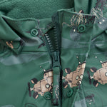 Rainwear Suit - AOP, w. fleece - Smoke Pine