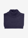 Neck Warmer - Knitted - Navy Melange