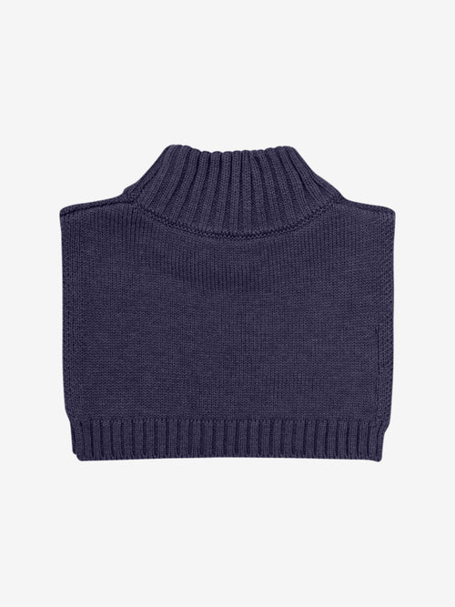 Neck Warmer - Knitted - Navy Melange