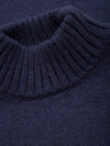 Neck Warmer - Knitted - Navy Melange