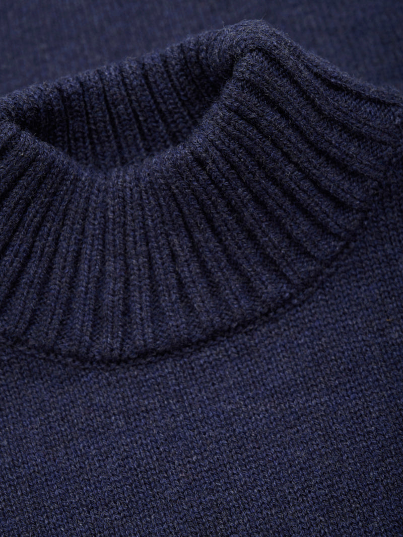 Halswärmer – Gestrickt – Navy Melange