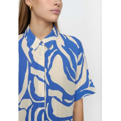 SRMio Freedom SS Shirt - 207 Two Tone Amparo Blue Print