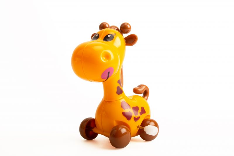 Træk-op giraf, assorteret i display 5500