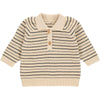 Knit stripe collar sweater baby