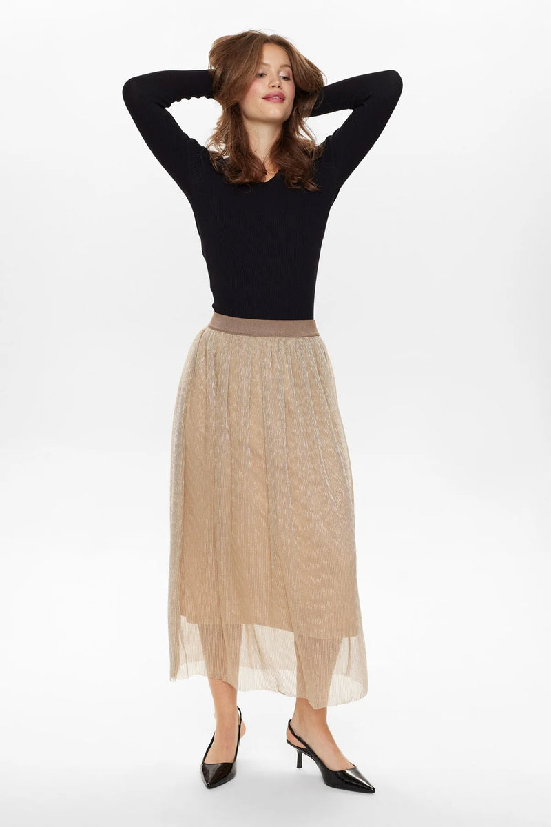 NUSEA SKIRT - Gold