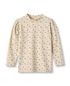 KELLY PUFF LS BLOUSE - SANDSHELL AOP.