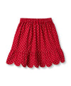 DOLLY DOT SKIRT - POMPEIAN RED