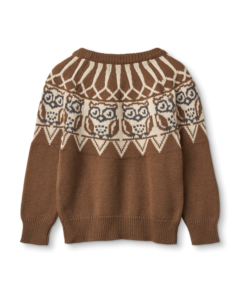 NOVA OWL JAQUARD PULLOVER - CARAFE