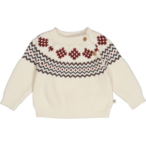 Knit jacquard sweater baby