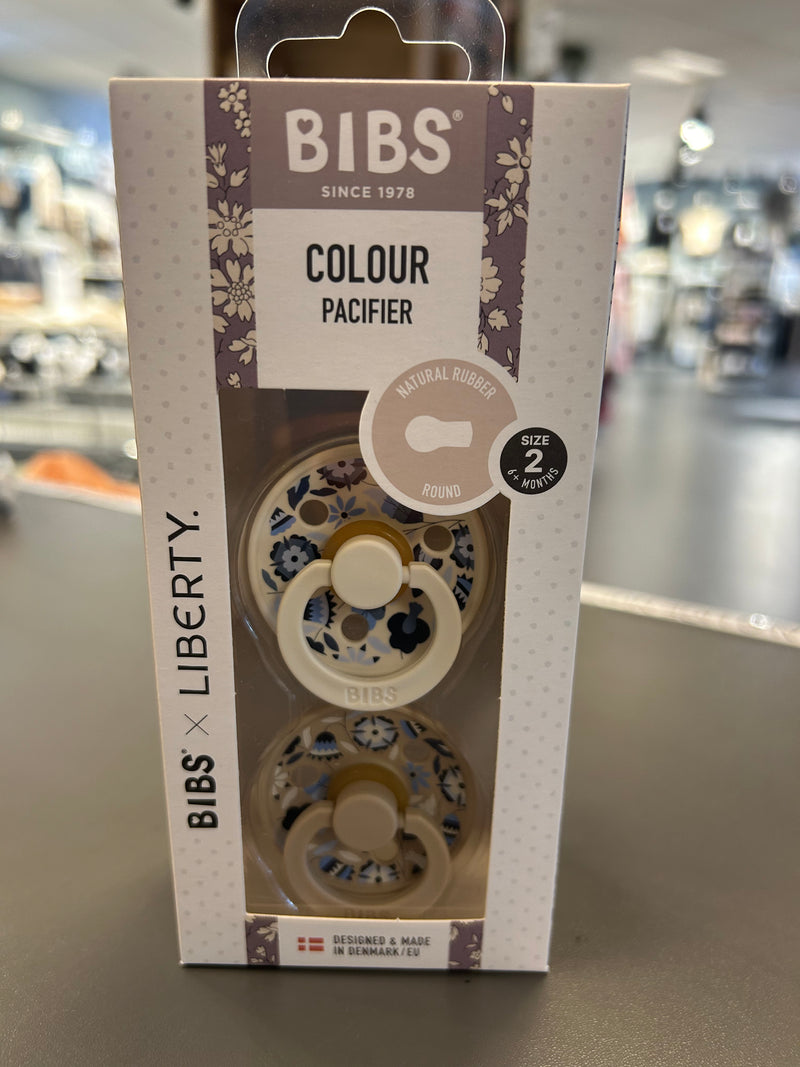 BIBS x LIBERTY 2 pack colour bobo latex size 2 - Ivory Mix