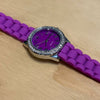 Watch Silicone Strap w/ Stones