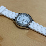 Watch Silicone Strap w/ Stones