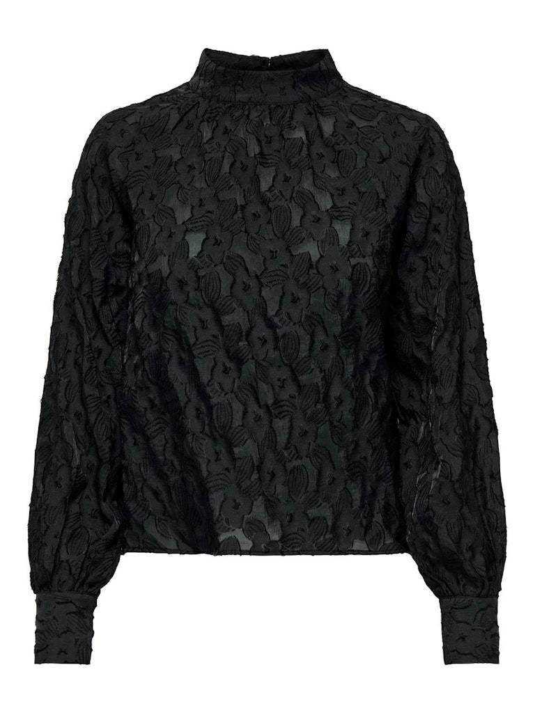 JDYVINNY L/S V-NECK VOLUME TOP WVN