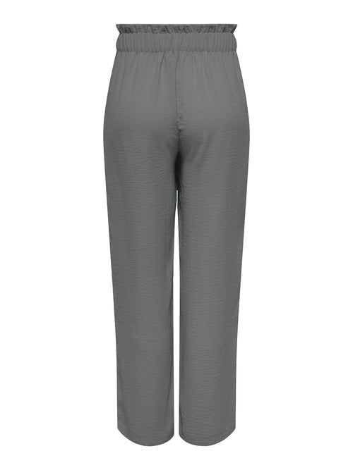 JDYDIVYA HW WIDE PANTS WVN NOOS - Steel Gray