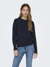 JDYMALOU L/S ON BUTTON PULLOVER KNT NOOS - sky captain