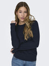 JDYMALOU L/S ON BUTTON PULLOVER KNT NOOS - sky captain