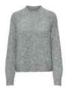 JDYZOEY LIFE L/S HN RAGLAN PUL KNT NOOS - Light Grey Melange