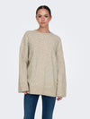 JDYSILJA L/S LONG CABLE PULLOV. KNT NOOS