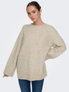 JDYSILJA L/S LONG CABLE PULLOV. KNT NOOS