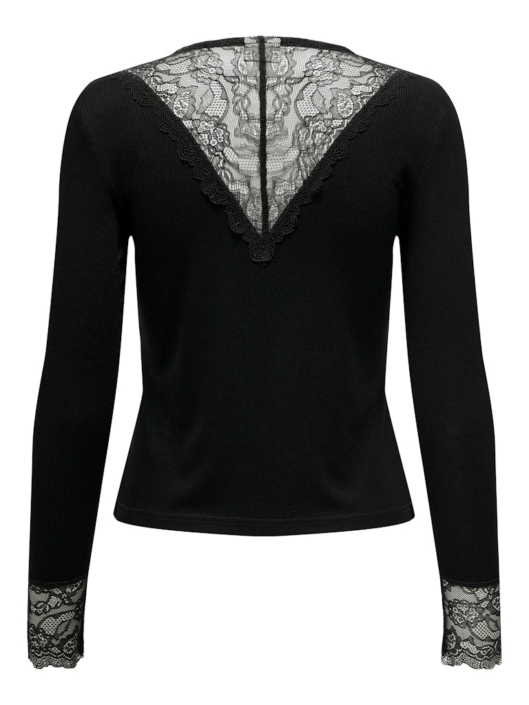 JDYROXY L/S LACE TOP JRS NOOS