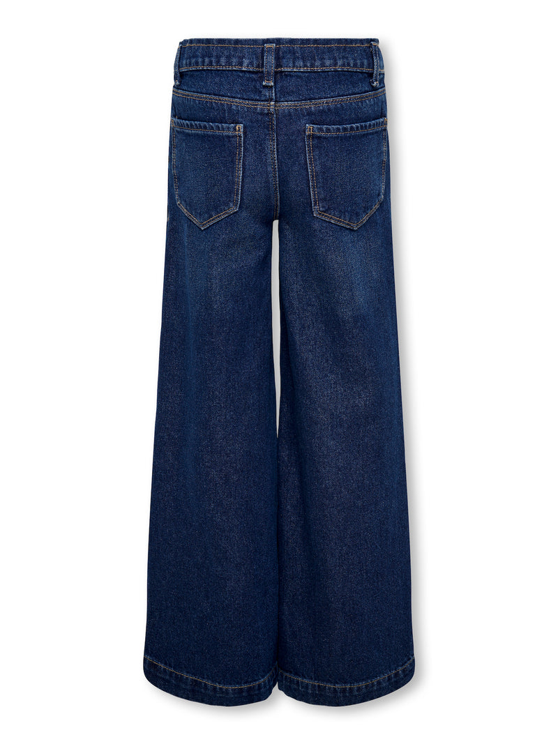 KOGCOMET WIDE LEG - Dark blue denim