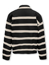 KOGAMA LS STRIPE LOOSE HIGHNECK KNT