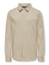 KOBMILES L/S SHIRT JRS - white pepper