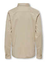 KOBMILES L/S SHIRT JRS - white pepper