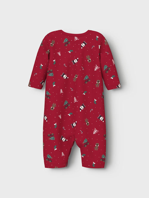 NBNVISMAS LS NIGHTSUIT - Jester Red Christmas Elements