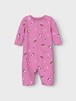 NBNVISMAS LS NIGHTSUIT - Fuchsia Pink Christmas Elements