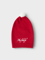 NBNRIXMASINE KNIT HAT - Jester Red