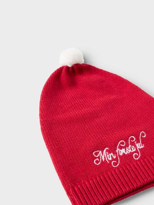 NBNRIXMASINE KNIT HAT - Jester Red