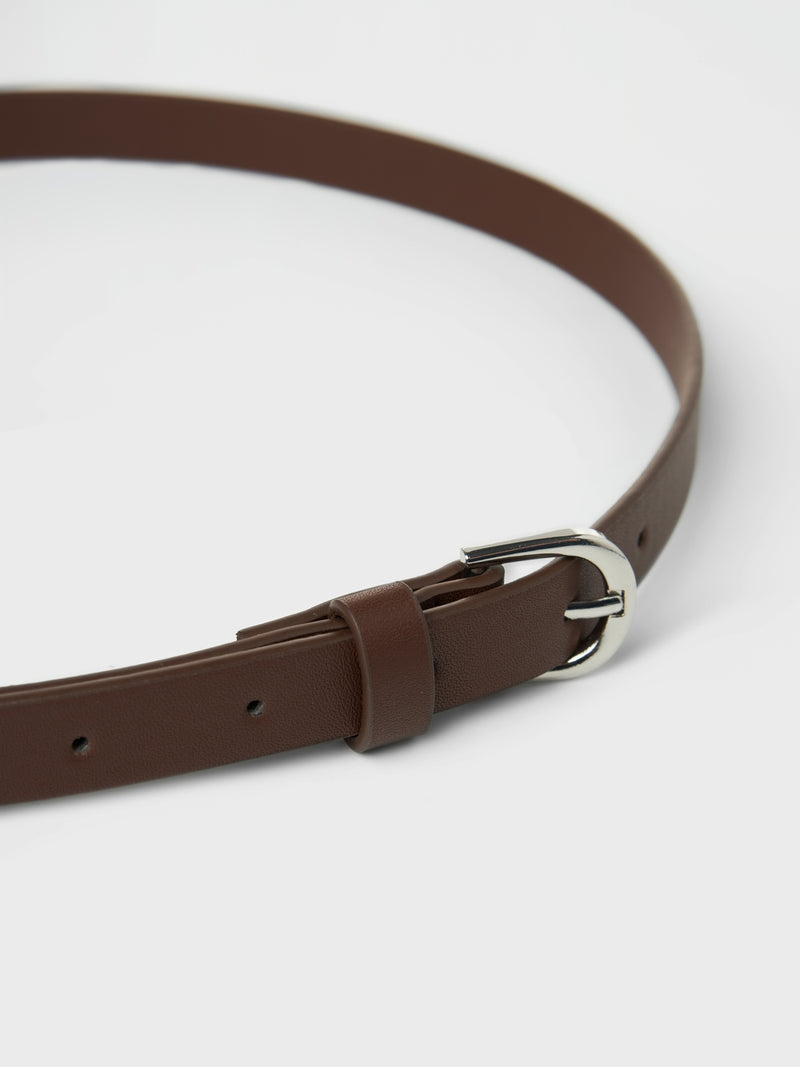 NLFLOUI THIN BELT - Black Coffee