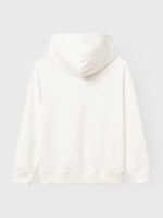 NLMLAR LS SWEAT W. HOOD - white alyssum