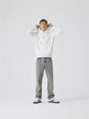 NLMLAR LS SWEAT W. HOOD - white alyssum