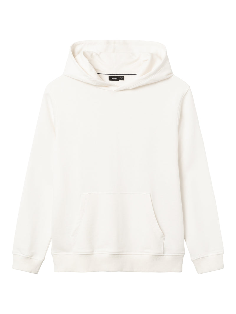 NLMLAR LS SWEAT W. HOOD - white alyssum