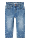 NMMSILAS TAPERED AOP JEANS 2240-BE S