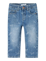 NMMSILAS TAPERED AOP JEANS 2240-BE S