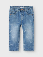 NMMSILAS TAPERED AOP JEANS 2240-BE S