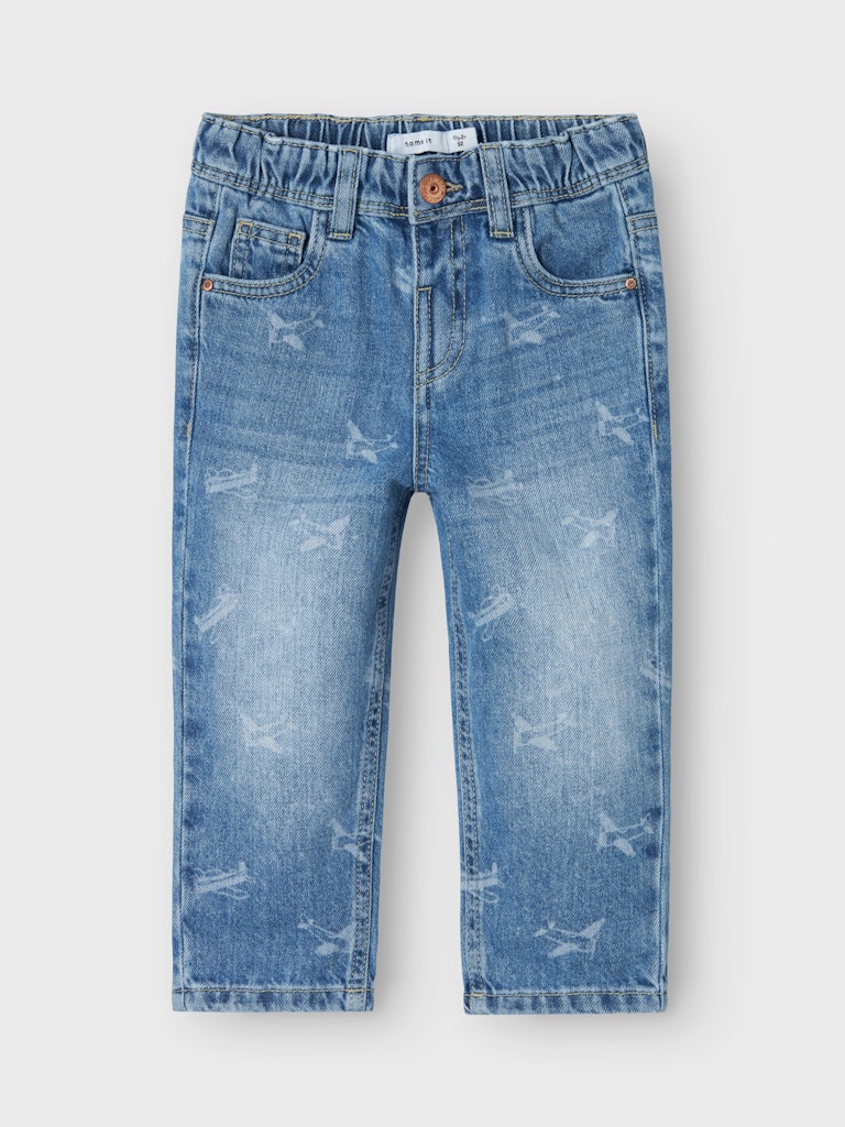 NMMSILAS TAPERED AOP JEANS 2240-BE S