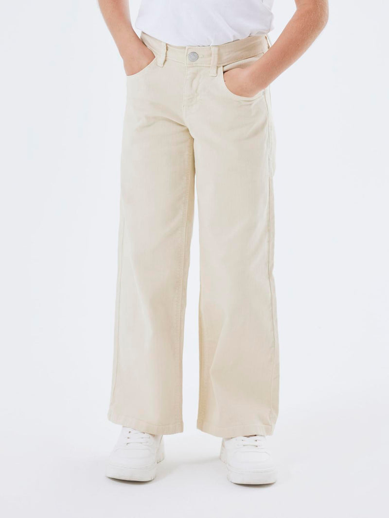 NKFROSE WIDE TWI PANT 1115-TP NOOS - turtledove