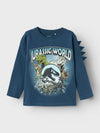 NMMJOLLY JURASSIC LS TOP NOOS SKY - dark denim